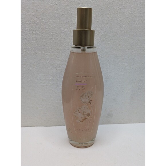 Bath & Bodyworks Sweet Pea Shimmer Mist Body Spray New HTG Glass Original Bottle - Picture 1 of 7